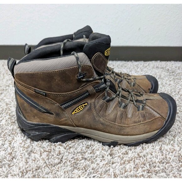 Keen Mens Targhee II Boots Mens 15 Brown Leather Mid Waterproof Hiking Trail main image 4